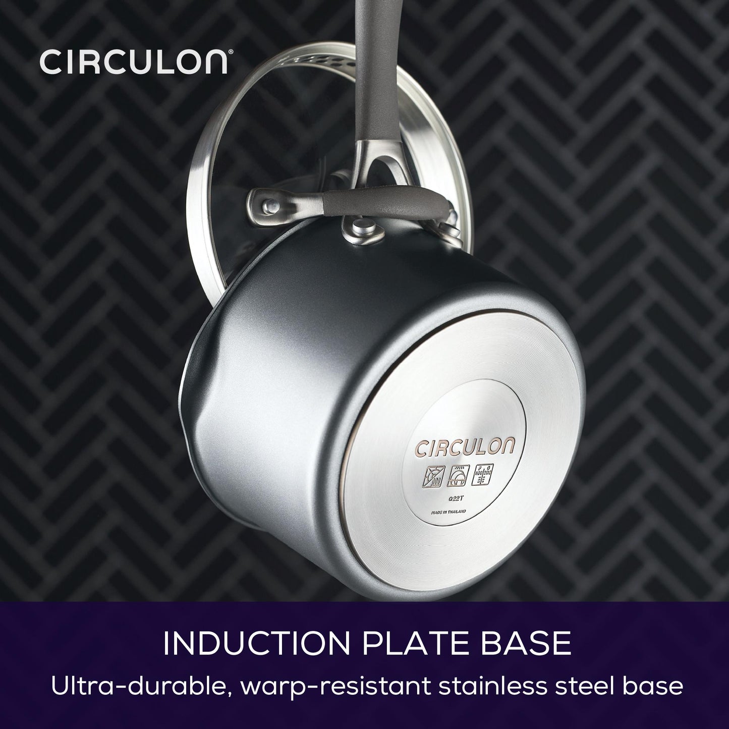 Circulon A1 ScratchDefense Extreme Non-stick Steelpan met Schenktuit & Deksel 16cm/1,8L