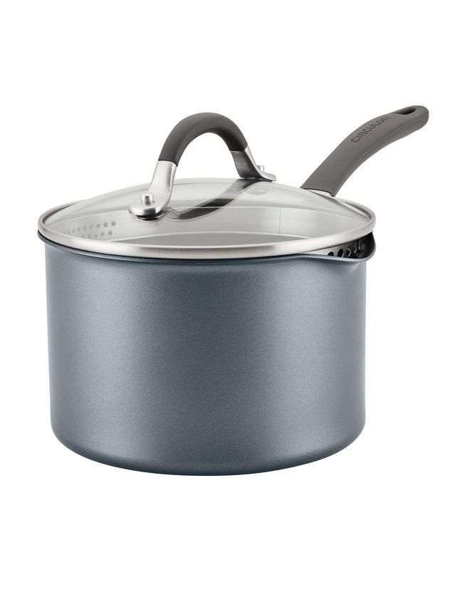 Circulon A1 ScratchDefense Extreme Non-stick Steelpan met Schenktuit & Deksel 18cm/2,8L