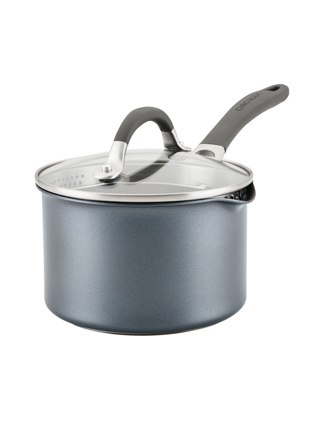 Circulon A1 ScratchDefense Extreme Non-stick Steelpan met Schenktuit & Deksel 16cm/1,8L