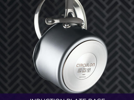 Circulon A1 ScratchDefense Extreme Non-stick Steelpan met Schenktuit & Deksel 16cm/1,8L