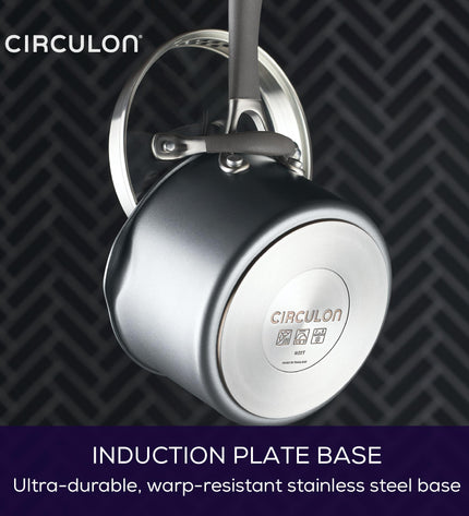 Circulon A1 ScratchDefense Extreme Non-stick Steelpan met Schenktuit & Deksel 16cm/1,8L