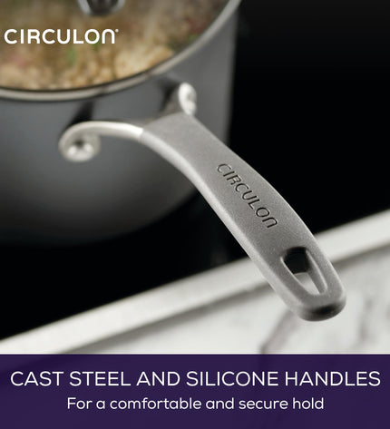 Circulon A1 ScratchDefense Extreme Non-stick Steelpan met Schenktuit & Deksel 18cm/2,8L