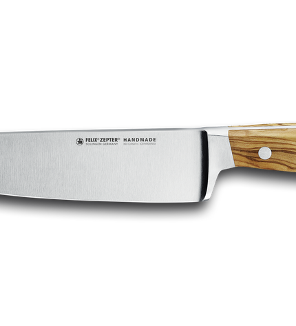 First Class Wood Koksmes met vingerbeschermer 21cm
