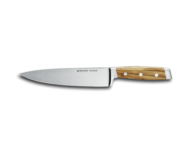 First Class Wood Koksmes met vingerbeschermer 21cm