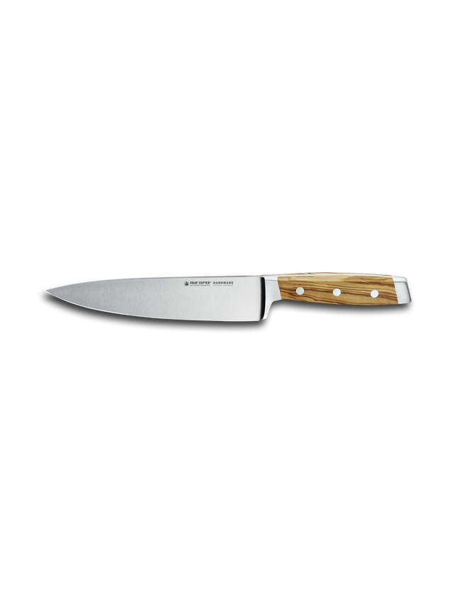 First Class Wood Koksmes met vingerbeschermer 21cm