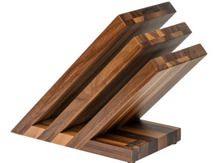 Felix Leeg magnetisch messenblok van walnoothout