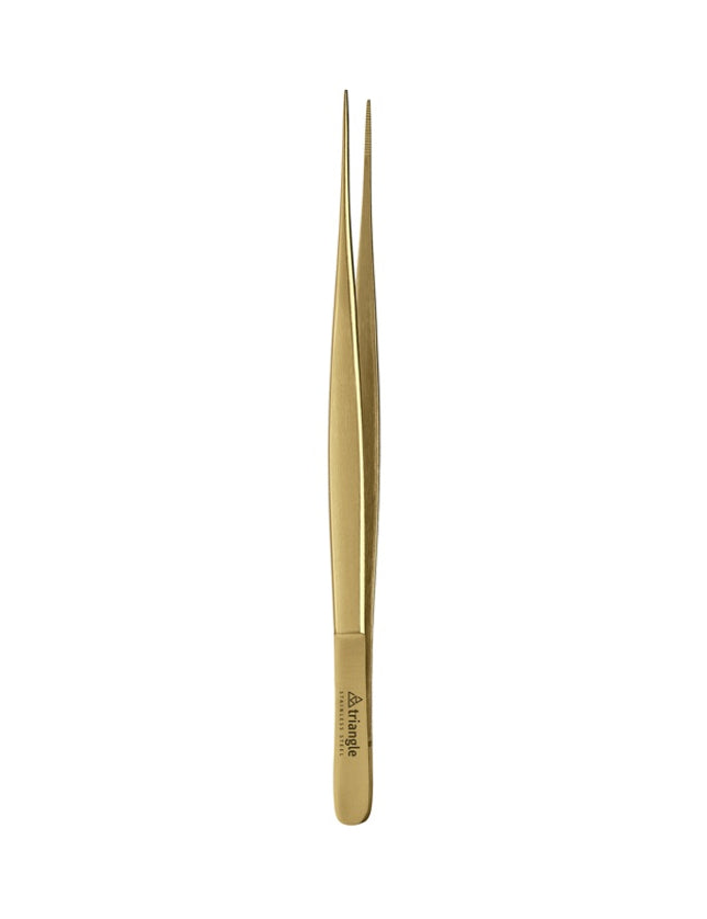 Triangle Keukenpincet recht - L 150mm - Goud - op kaart