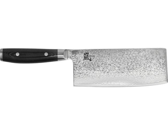 Yaxell Ran Chinees koksmes - L 180mm - 69 laags roestvrij damast staal met canvas micarta heft