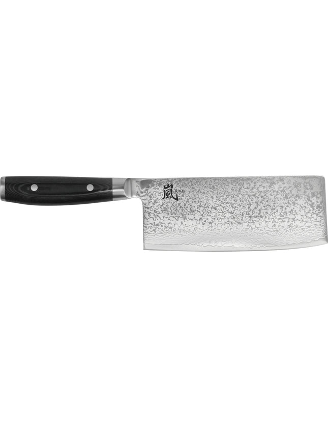 Yaxell Ran Chinees koksmes - L 180mm - 69 laags roestvrij damast staal met canvas micarta heft