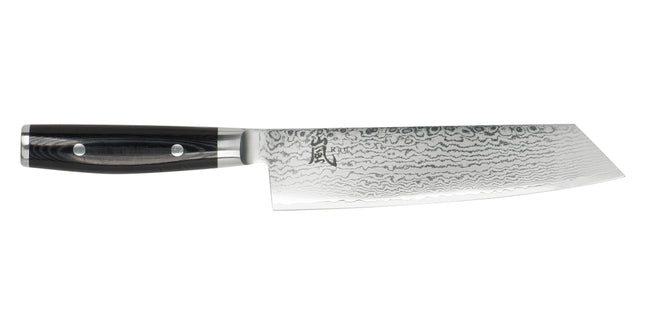 Yaxell Ran Kiritsuke mes - L 200mm - 69 laags roestvrij damast staal met canvas micarta heft