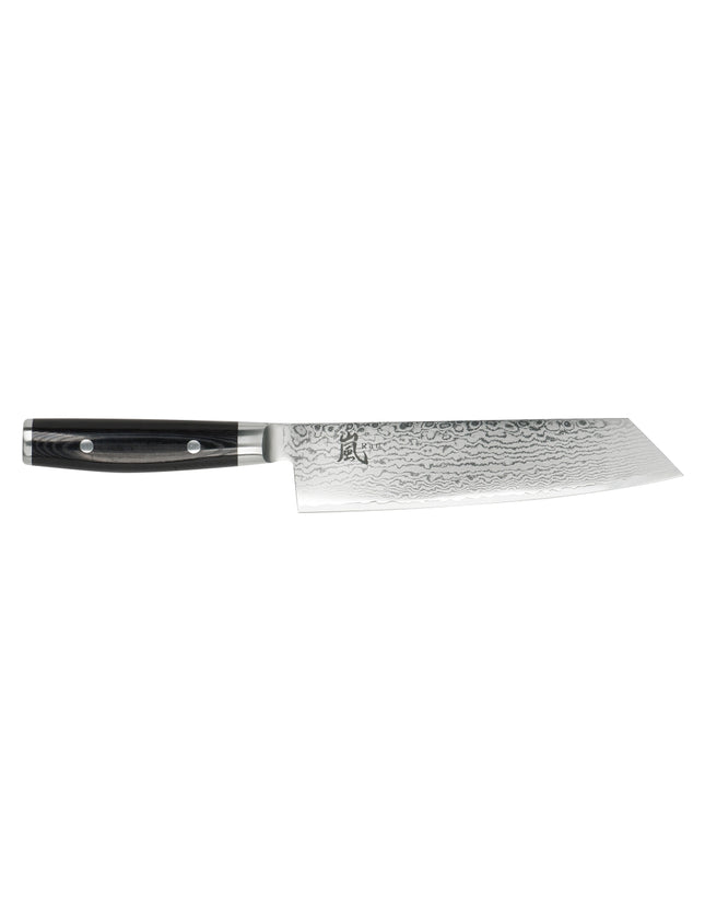 Yaxell Ran Kiritsuke mes - L 200mm - 69 laags roestvrij damast staal met canvas micarta heft