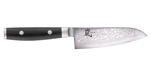 Yaxell Ran Santoku mes - L 125mm - 69 laags roestvrij damast staal met canvas micarta heft