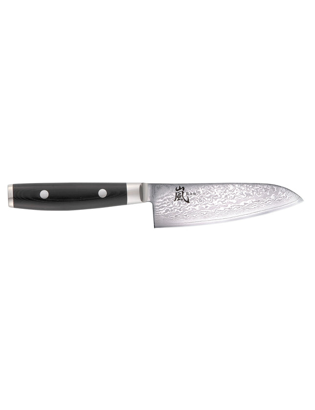 Yaxell Ran Santoku mes - L 125mm - 69 laags roestvrij damast staal met canvas micarta heft