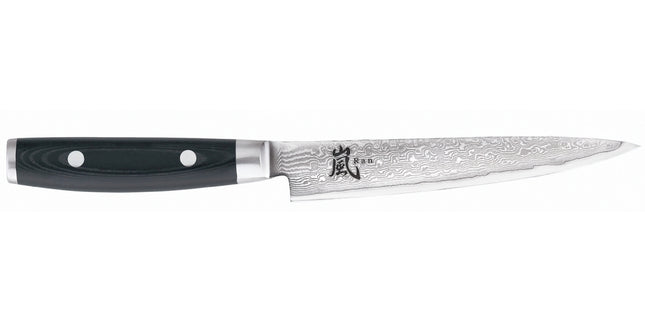 Yaxell Ran Vleesmes - L 150mm - 69 laags roestvrij damast staal met canvas micarta heft