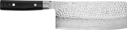 Yaxell Zen Chinees koksmes - L 180mm - 37 laags roestvrij damast staal met canvas micarta heft
