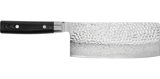 Yaxell Zen Chinees koksmes - L 180mm - 37 laags roestvrij damast staal met canvas micarta heft