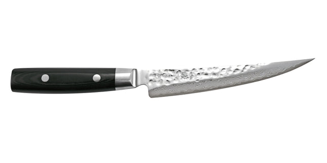 Yaxell Zen Uitbeenmes gebogen - L 150mm - 37 laags roestvrij damast staal met canvas micarta heft